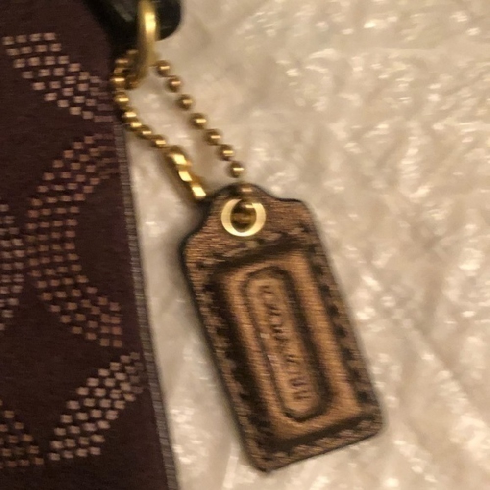 Coach Madison brown op c wristlet mini bag - Picture 2 of 6